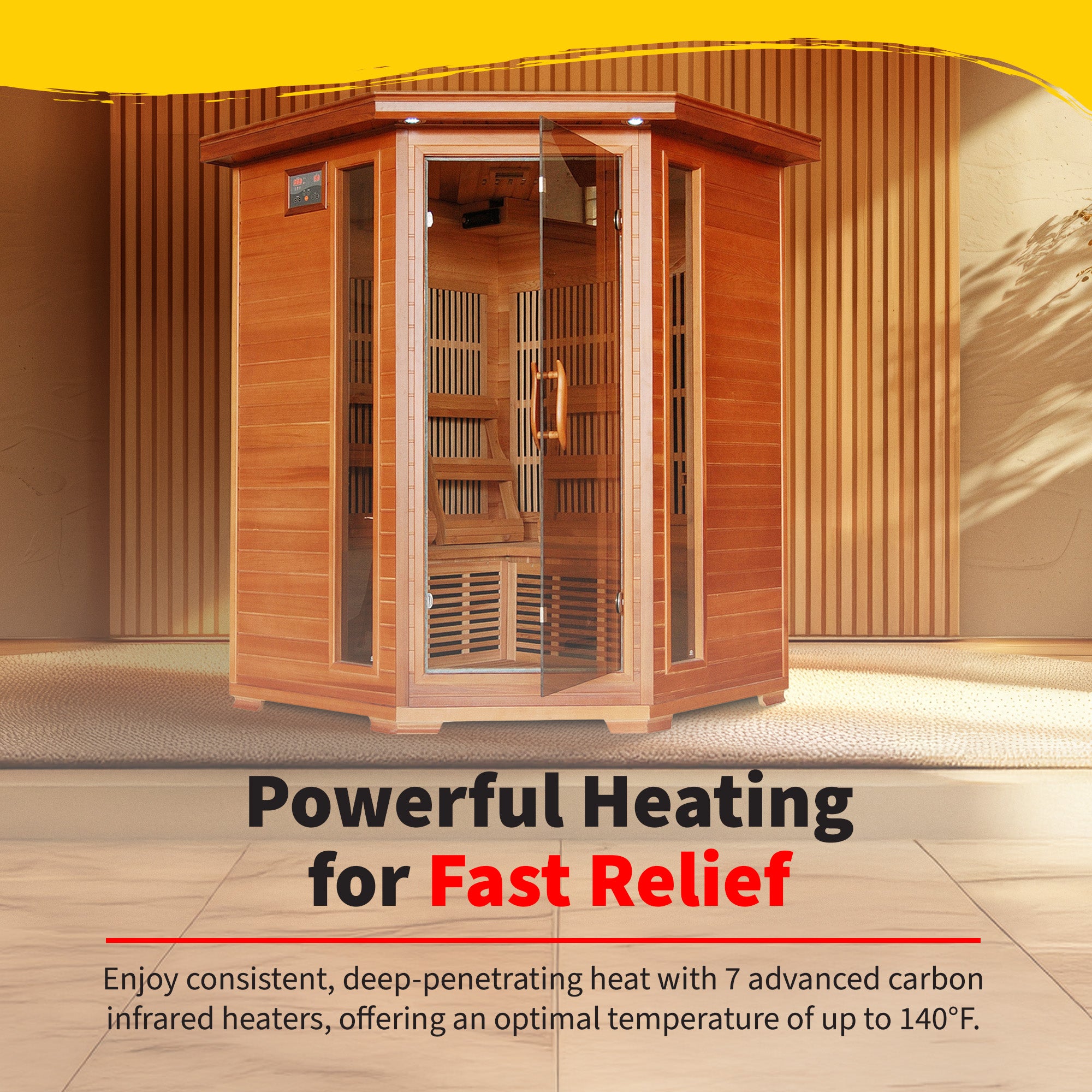 Hudson Bay 3-Person Cedar Corner Sauna
