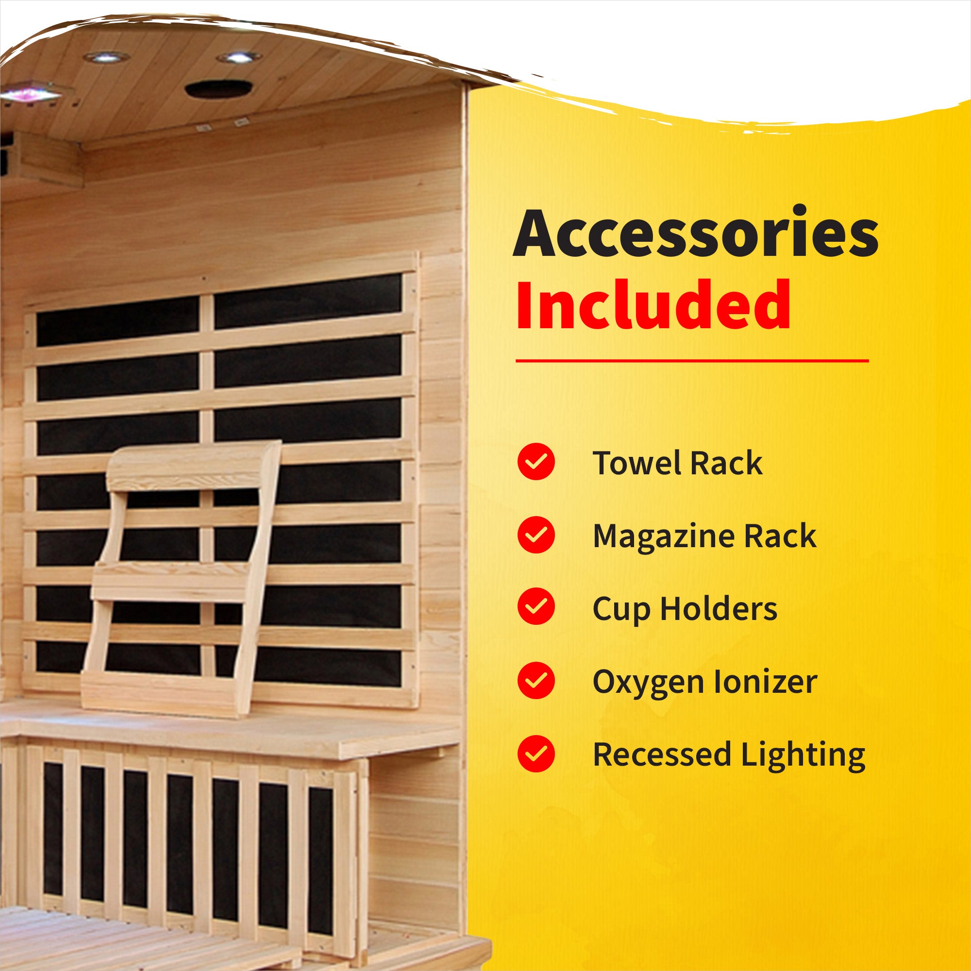 Santa Fe 3-Person Hemlock Corner Sauna