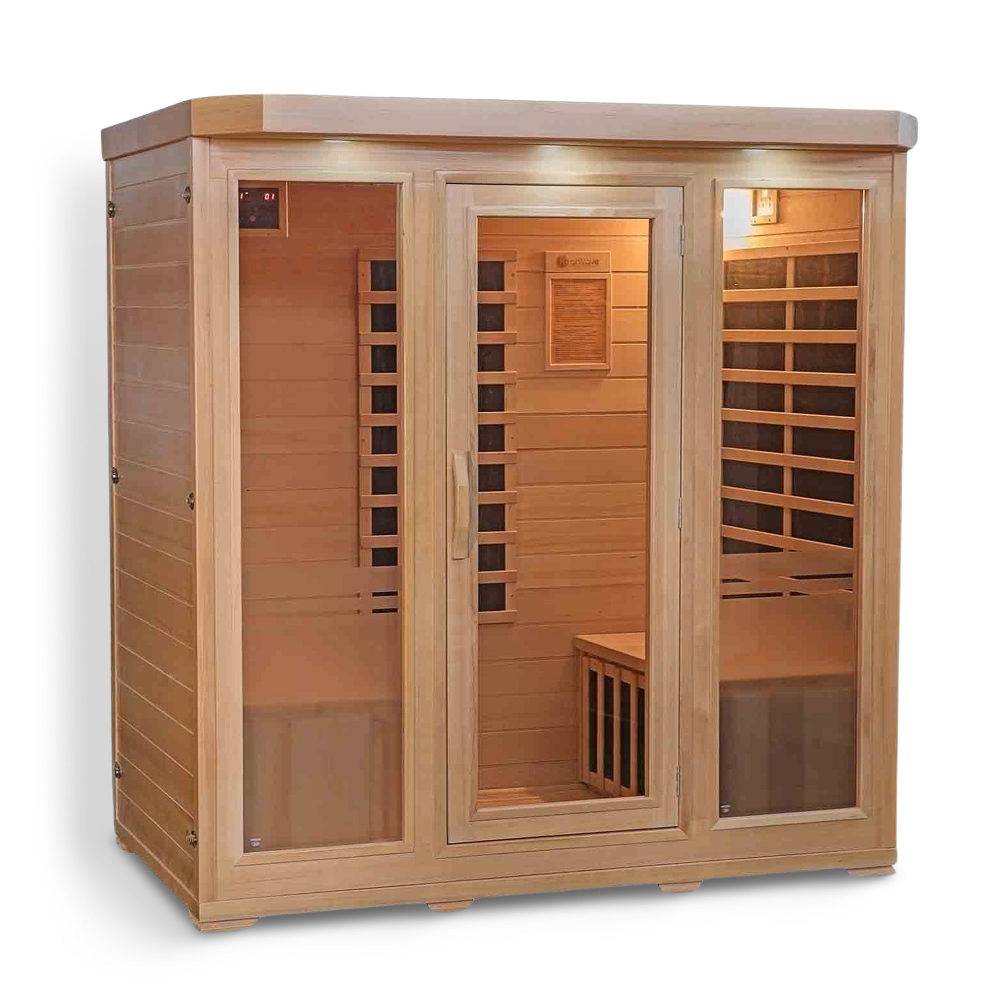 Sonoma 4-Person Hemlock Sauna With 9 Carbon Heaters