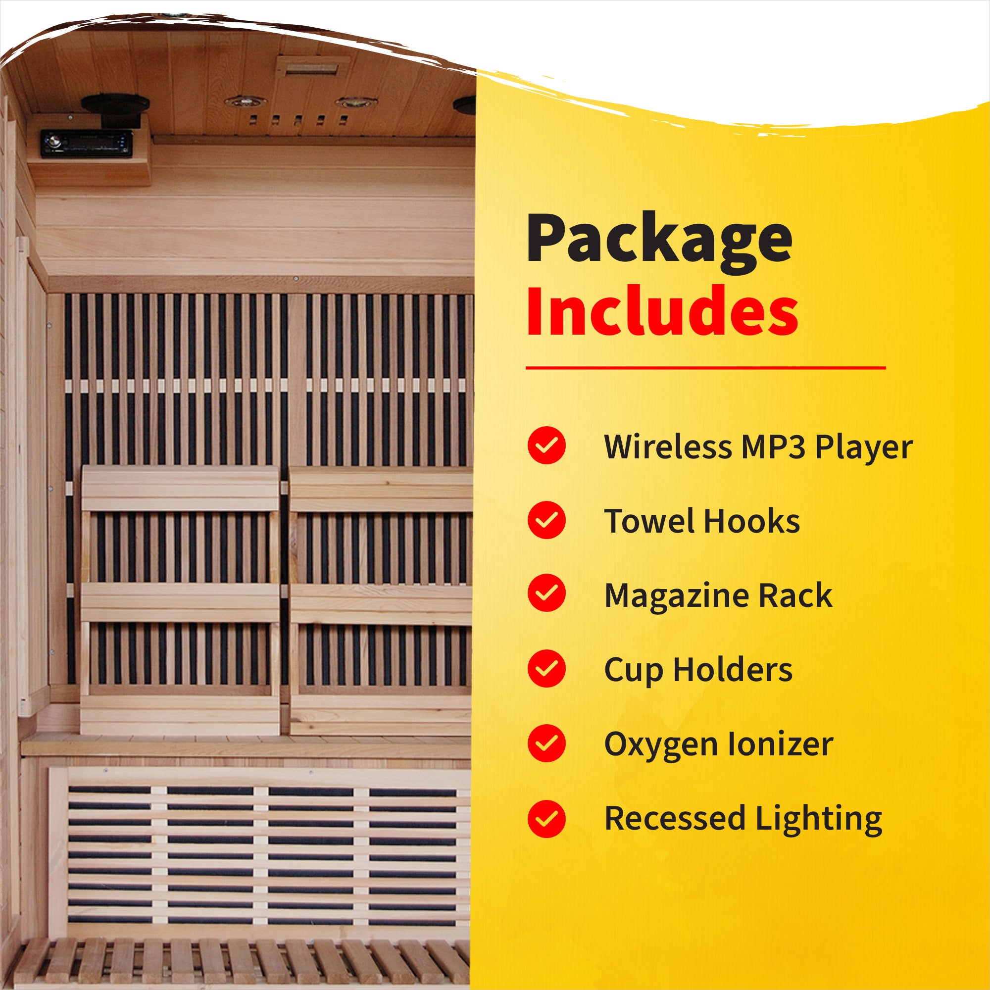 Yukon 2-Person Cedar Deluxe Sauna