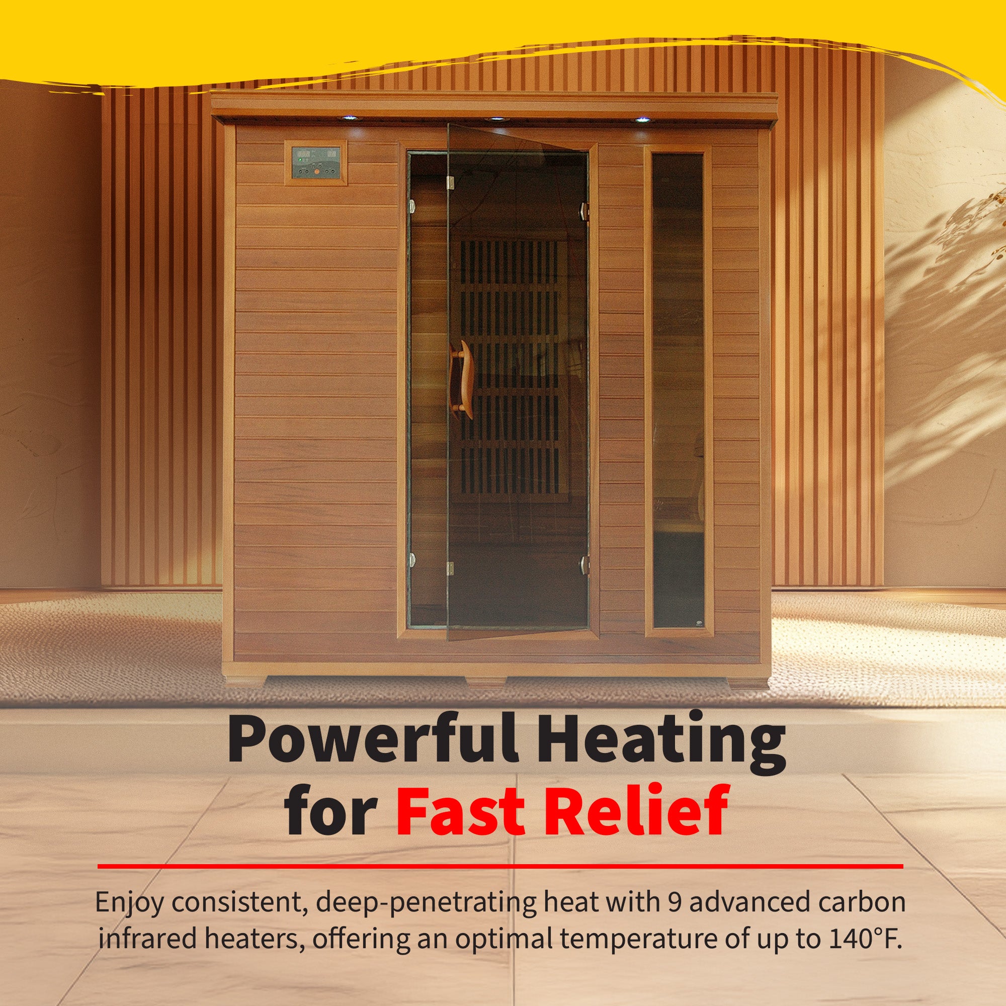 4 Person Cedar Carbon Sauna