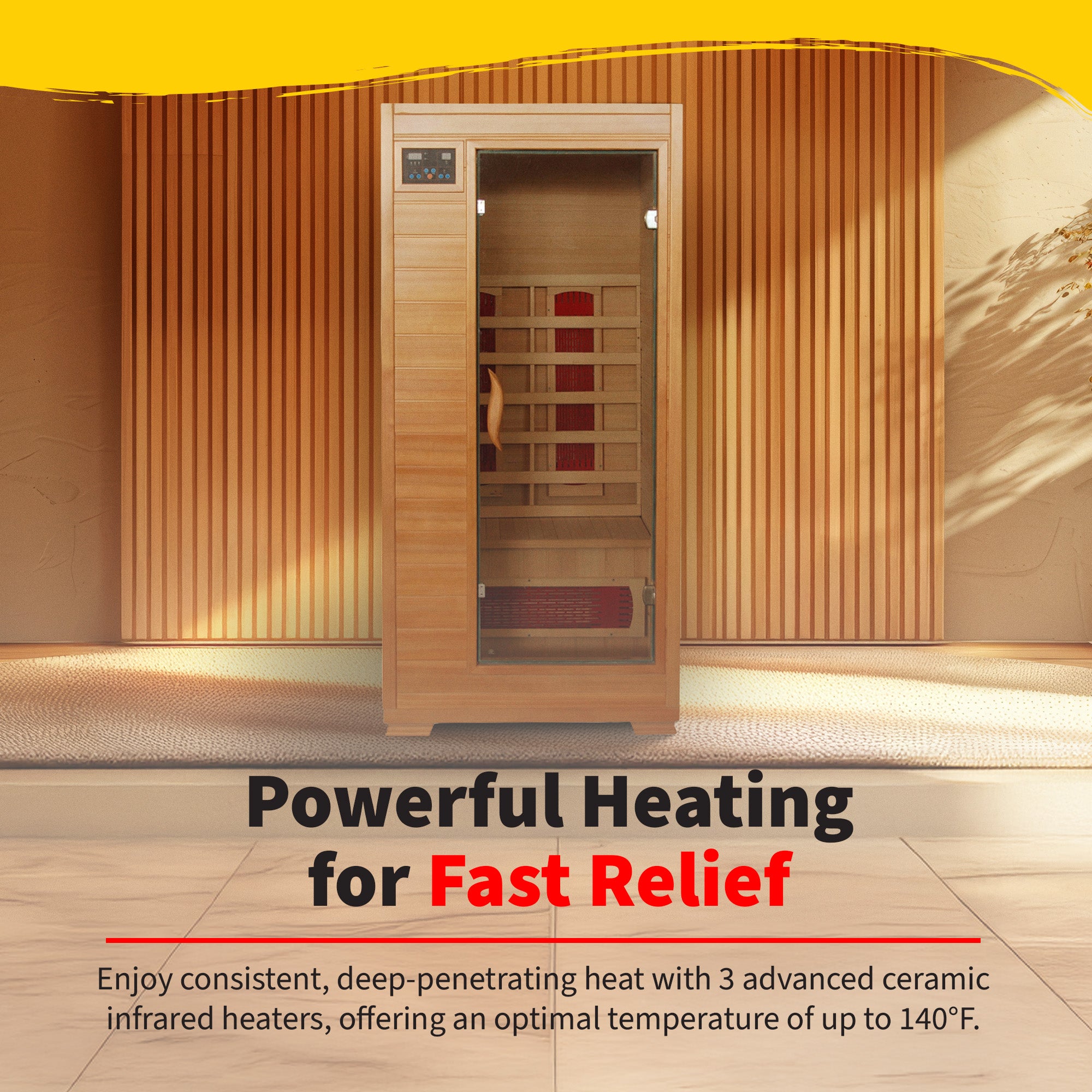 Buena Vista 1-2 Person Hemlock Ceramic Sauna