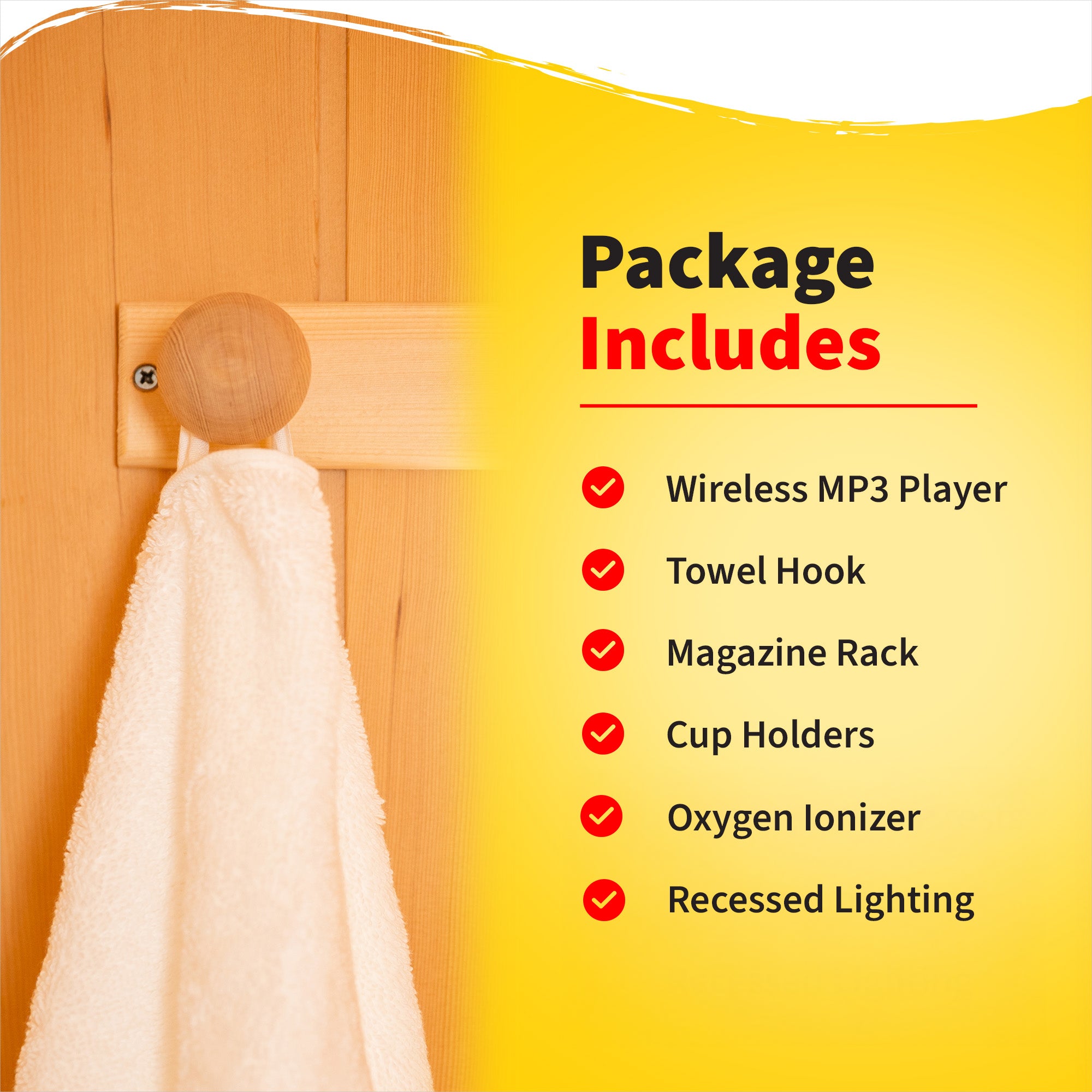 Coronado 2-Person Hemlock Infrared Sauna with 5 Ceramic Heaters