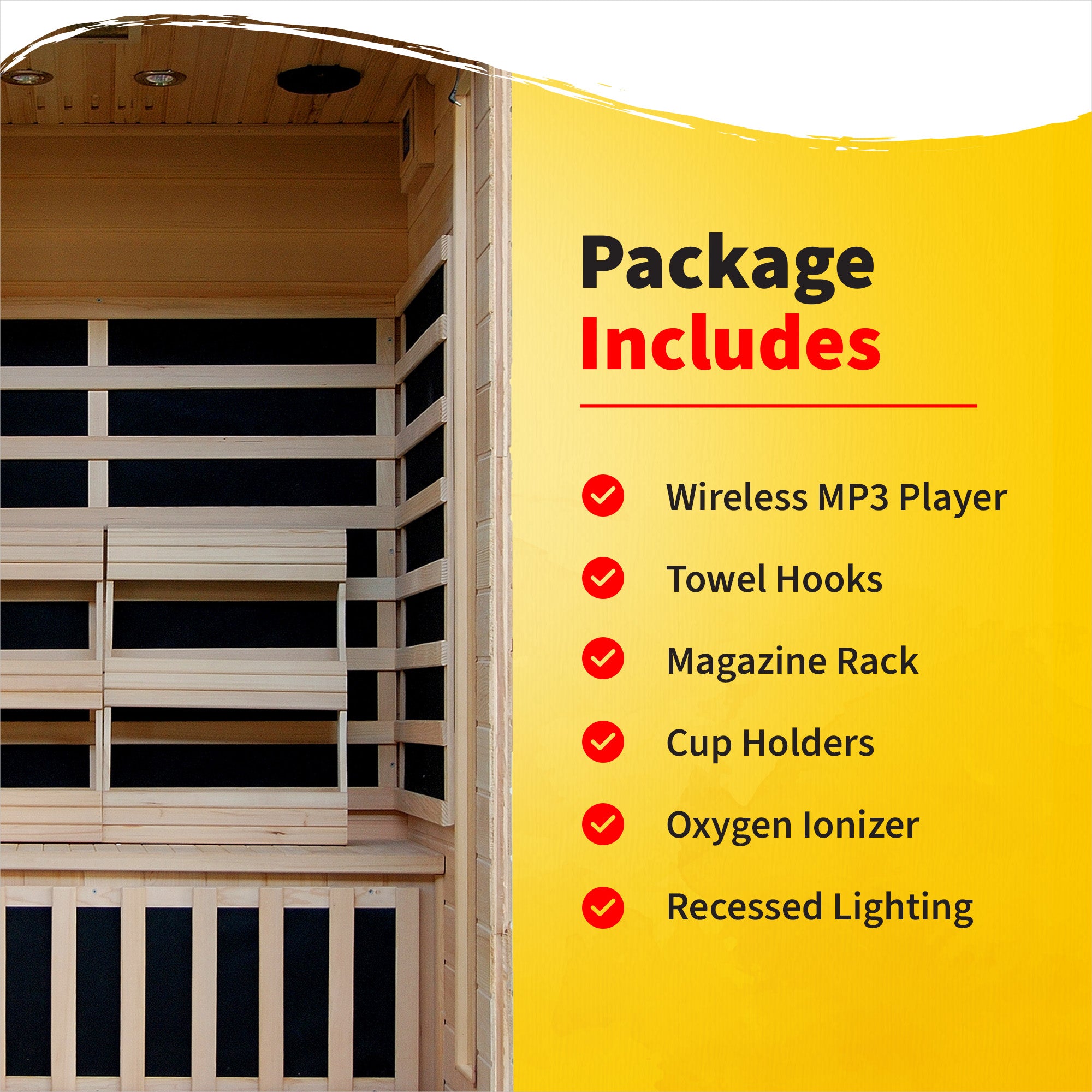 Coronado 2-Person Hemlock Deluxe Carbon Sauna