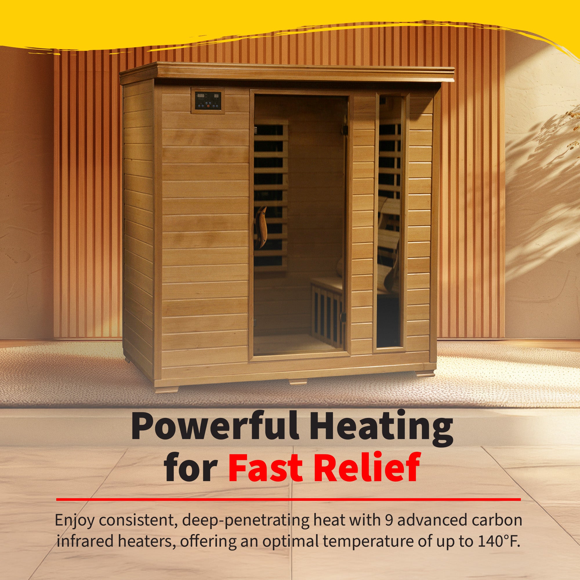 Monticello 4-Person Hemlock Sauna