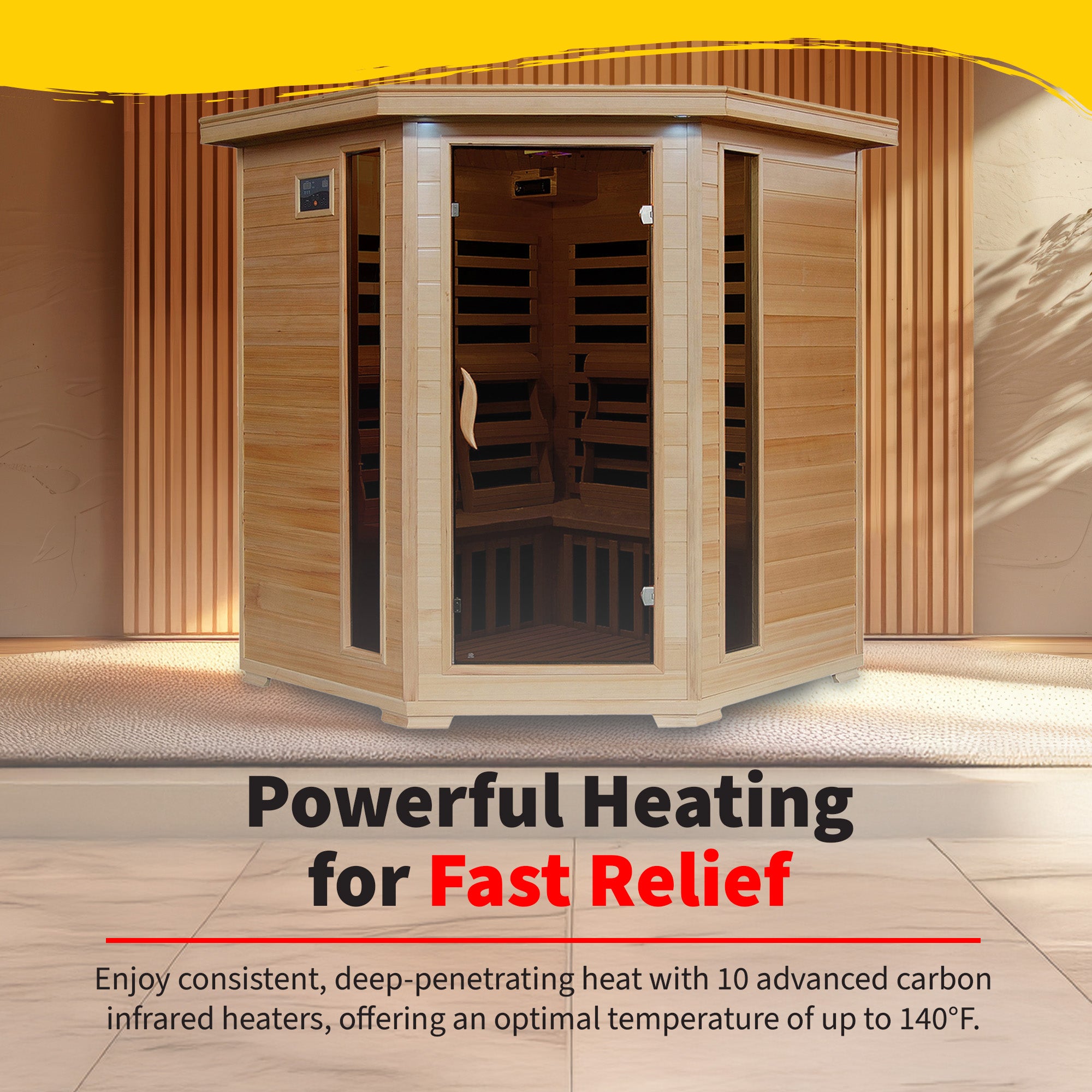 Tucson 4-Person Hemlock Corner Sauna