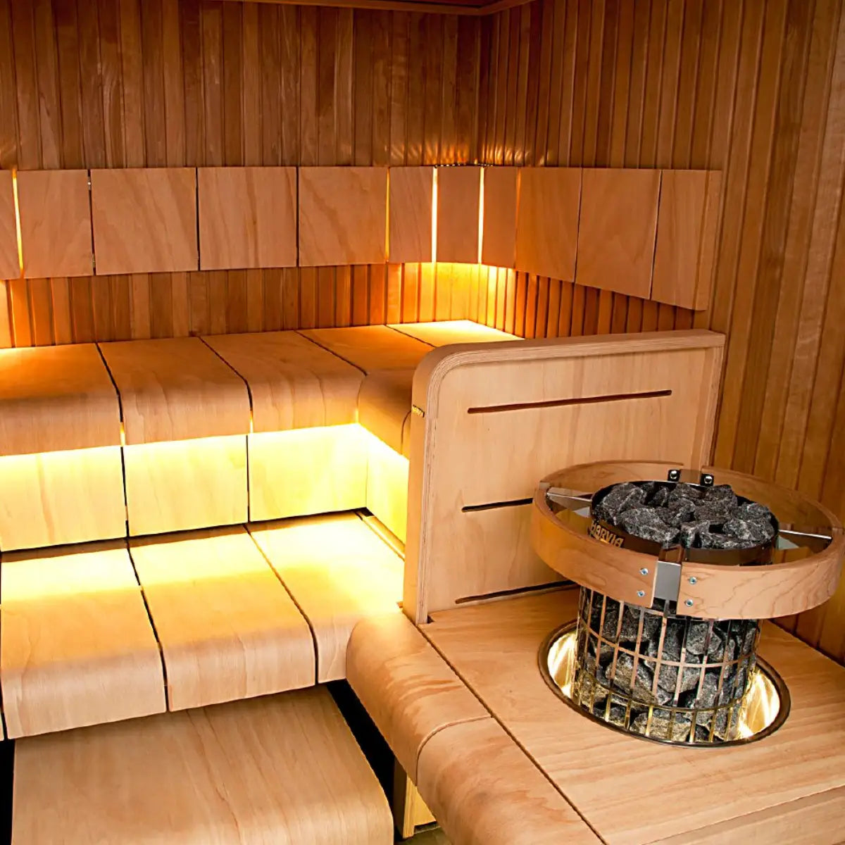 Harvia Cilindro PC90 9KW Sauna Heater with built in controls