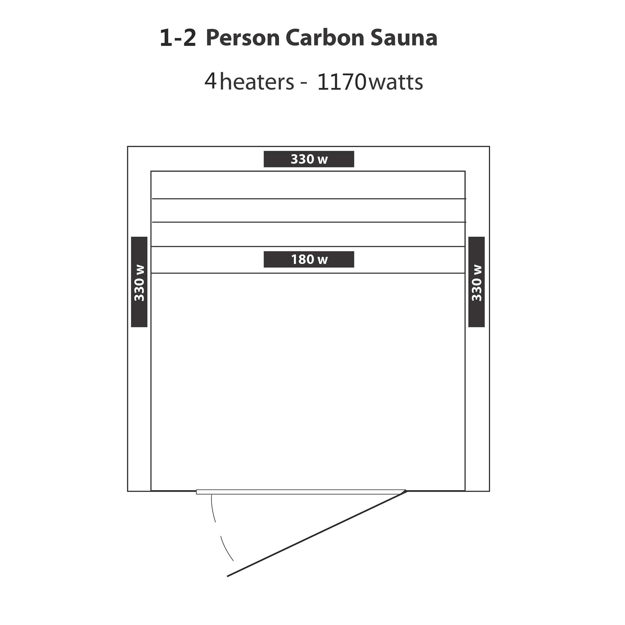 Buena Vista 1-2 Person Hemlock Ceramic Sauna