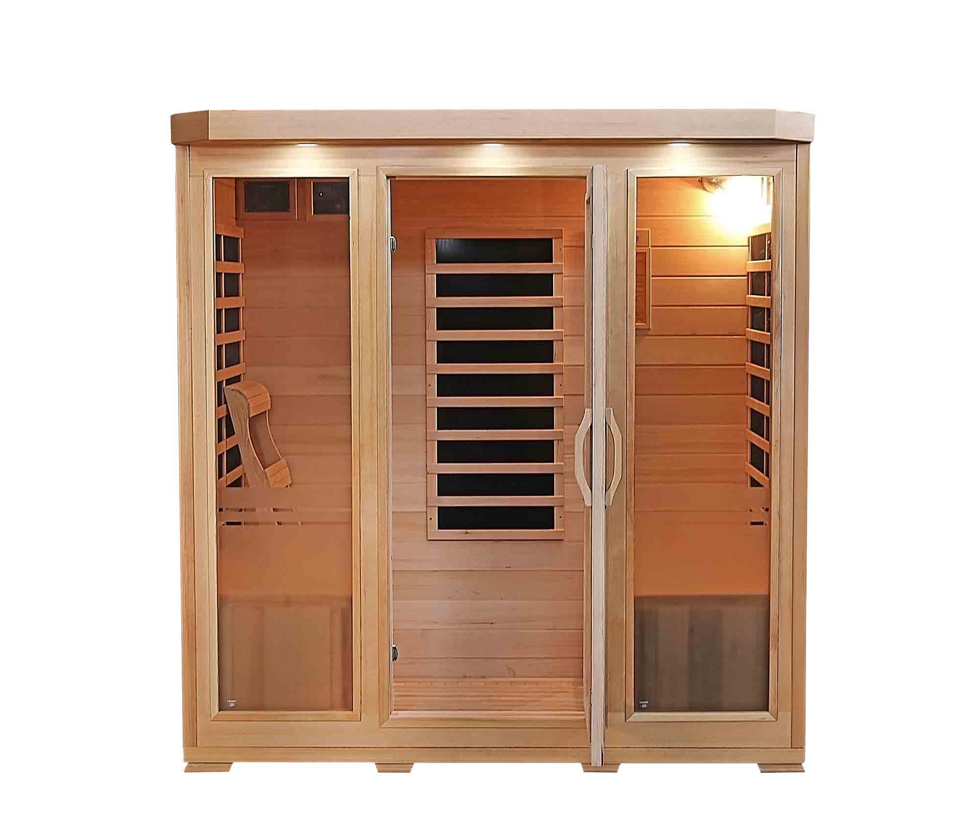 Sonoma 4-Person Hemlock Sauna With 9 Carbon Heaters