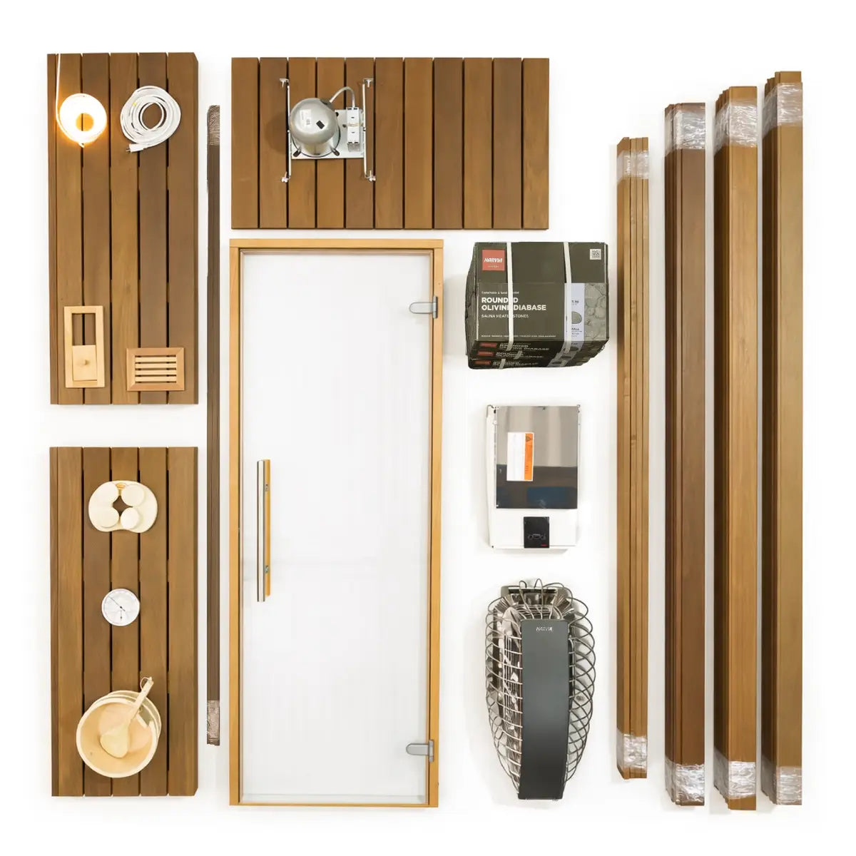 Custom Indoor Sauna Room - 3' x 4' x 8' - Finnish Sauna Builders